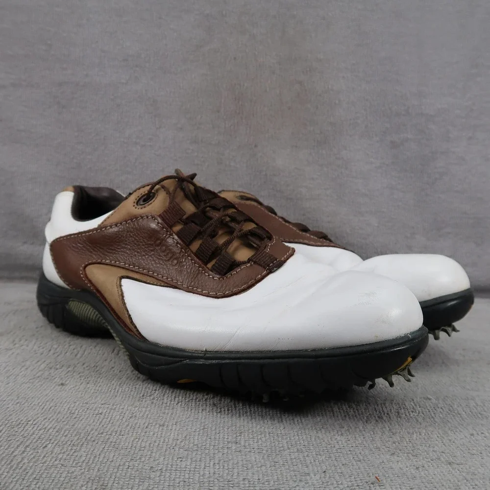 FootJoy Golf Shoes Mens 10.5 Contour Series Oxford Lace Up Spikes Sport Active
